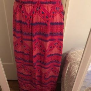 Fun colorful full length skirt